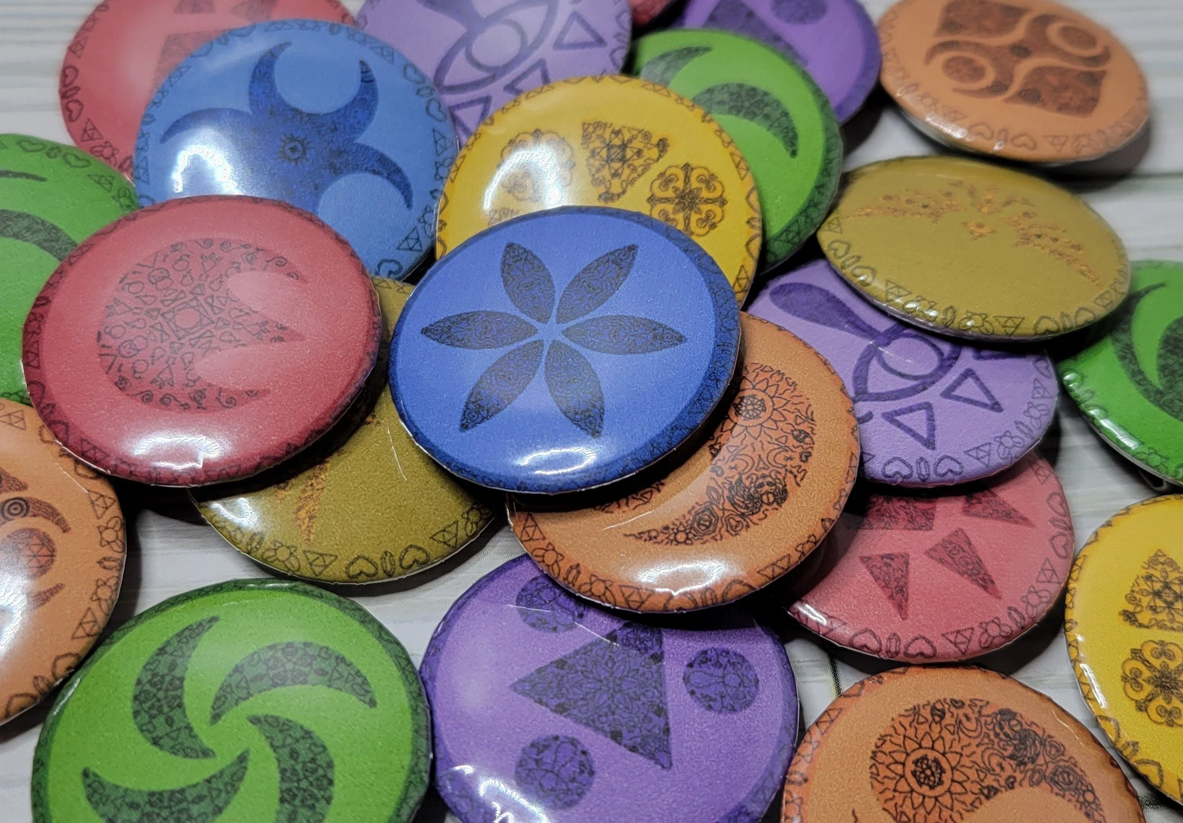 Zelda Mandala Buttons and Stickers — CasterXDesigns